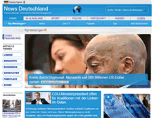 Tablet Screenshot of newsdeutschland.com